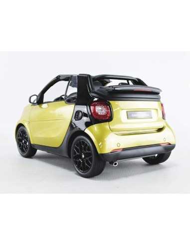 NOREV 1/18 SMART FORTWO CABRIOLET 2015 YELLOW/BLACK 1:18