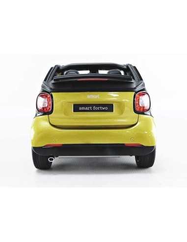 NOREV 1/18 SMART FORTWO CABRIOLET 2015 AMARILLO/NEGRO 1:18