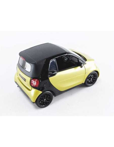 NOREV 1/18 SMART FORTWO CABRIOLET 2015 YELLOW/BLACK 1:18 NOREV 1/18 SMART FORTWO CABRIOLET 2015 YELLOW/BLACK 1:18