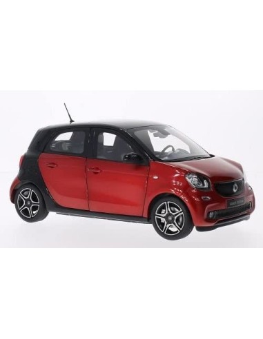 NOREV smart forfour 453 Prime Black/Cadmium Red Model Car 1:18