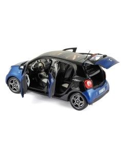 Modèle réduit de voiture Smart Forfour 453 Prime Noir/Bleu NOREV 1:18 2