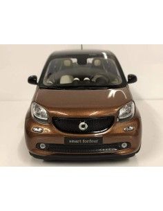Voiture miniature NOREV Smart Forfour 453 Prime Noir/Marron 1:18 2