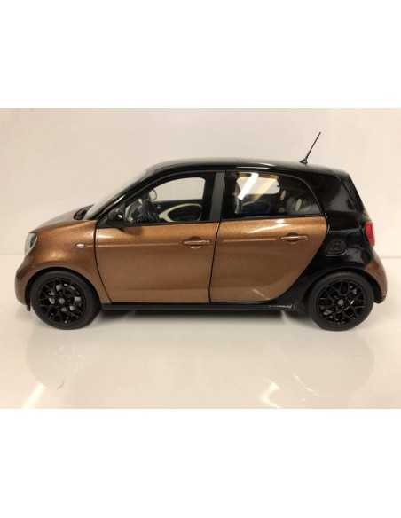 NOREV Smart Forfour 453 Prime Nero/Marrone Modello Auto 1:18 NOREV Smart Forfour 453 Prime Nero/Marrone Modello Auto 1:18