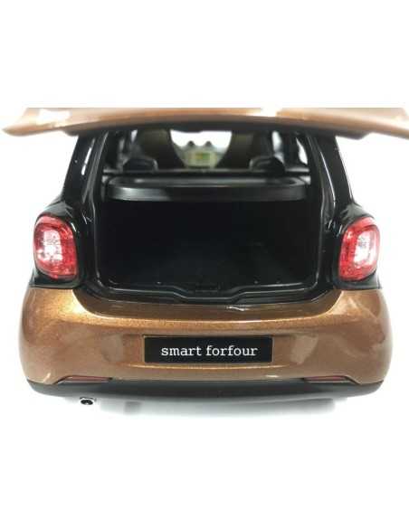 Carro modelo NOREV Smart Forfour 453 Prime Preto/Marrom 1:18 Carro modelo NOREV Smart Forfour 453 Prime Preto/Marrom 1:18