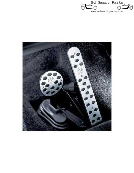 Smart ForTwo Brabus 450 aluminium sportpedalen geborsteld