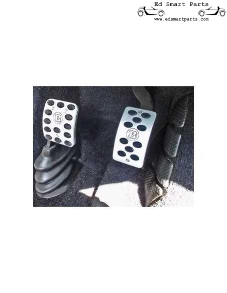 Smart ForTwo Brabus 450 aluminium sportpedalen geborsteld