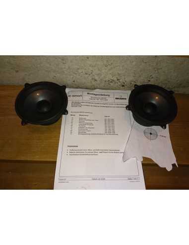 Originale Smart Roadster Brabus Sound System Altoparlanti midrange + tweeter, oggetto da collezione ultra raro