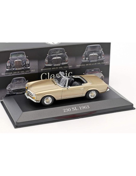 Mercedes Benz 230 sl pagode tipo W 113 cabriolet 1963-71 rojo red 1:43 