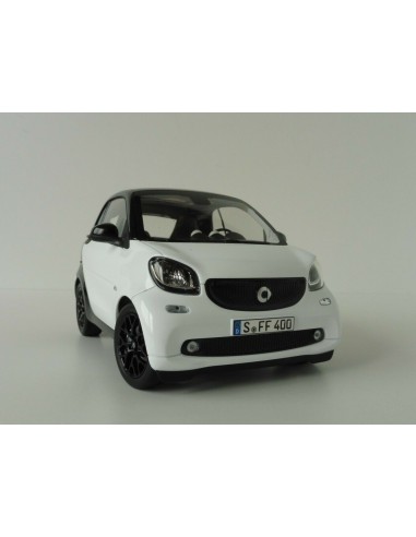 NOREV 1/18 SMART FORTWO BLACK AND WHITE 1:18