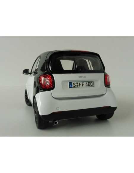 NOREV 1/18 SMART FORTWO BIANCO E NERO 1:18