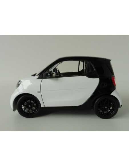 NOREV 1/18 SMART FORTWO BIANCO E NERO 1:18