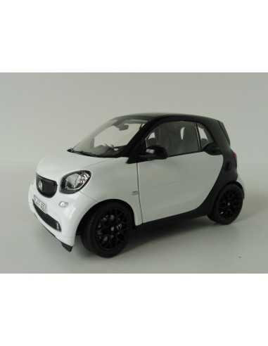 NOREV 1/18 SMART FORTWO BLANCO Y NEGRO 1:18