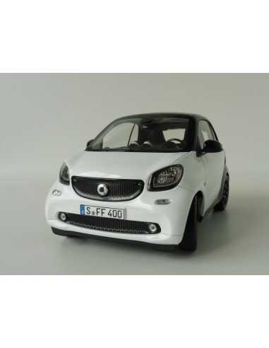 NOREV 1/18 SMART FORTWO ZWART-WIT 1:18