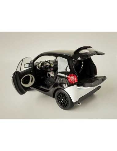 NOREV 1/18 SMART FORTWO BIANCO E NERO 1:18