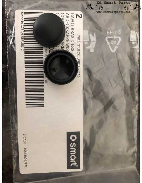 New Windscreen wiper arm securing nut covers suitable for Smart Roadster and fortwo 451