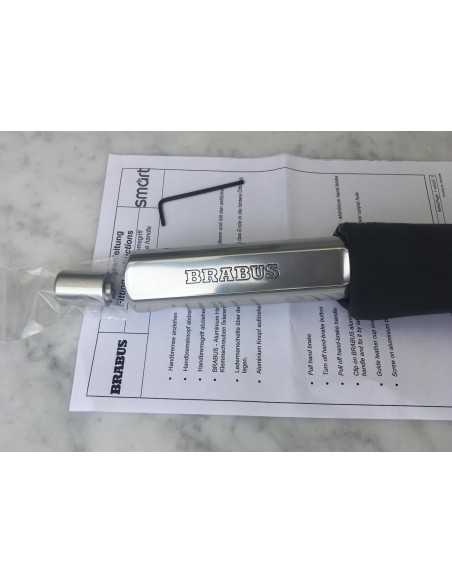 Cubierta de freno de mano deportivo de aluminio cepillado Smart ForTwo Brabus 450