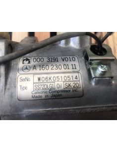 Originele Smart ForTwo 450 & Roadster 452 airconditioning pomp compressor A1602300111 2