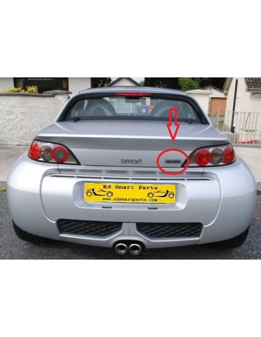 decalque do emblema traseiro smart Brabus