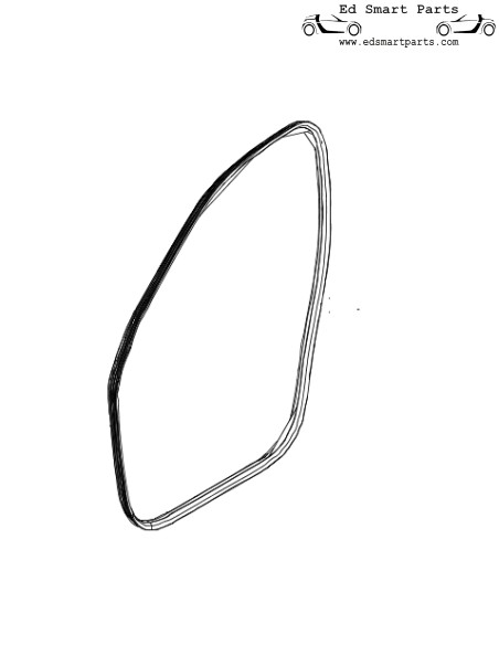 Junta de goma de la puerta delantera del Smart ForTwo / ForFour 453