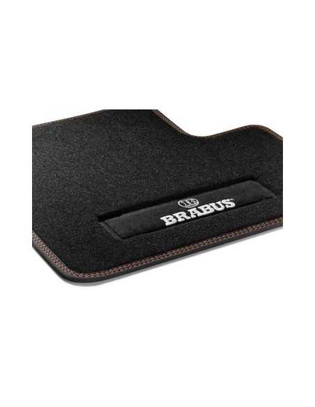Smart 453 FORFOUR BRABUS Velour Floor Mats Black orange a4536808604