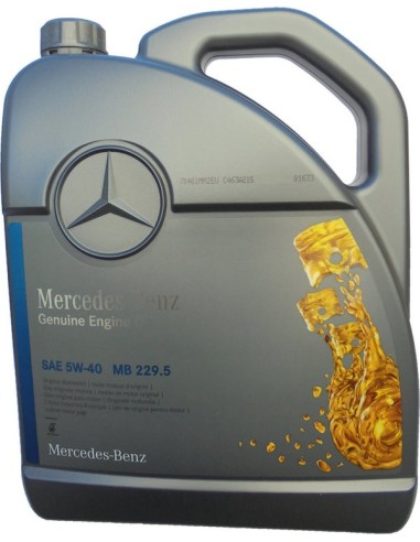 Mercedes 5W-40 Motor Oil MB 229.5 - 1x 5 litros A000989920213AIFE