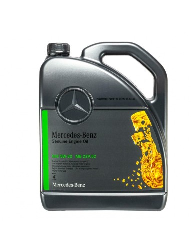 Mercedes 5W-30 Aceite de Motor MB 229.52 - Totalmente Sintético Diesel A000989950213AMEW 1x5L