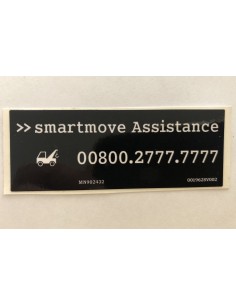 adesivo assistenza smartmove smart roadster fortwo forfour