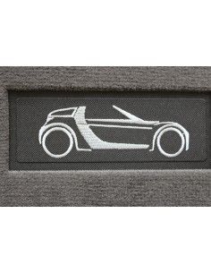Tappetini in grafite per Smart Roadster LHD SKY LINE 2