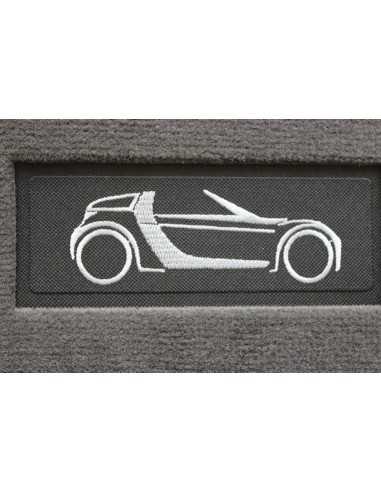 Tapetes de grafite para Smart Roadster LHD SKY LINE