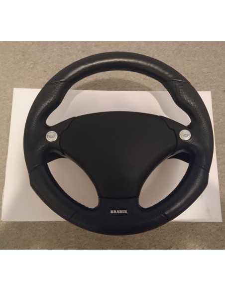 Volante esportivo OEM Smart Roadster Brabus com alavancas de câmbio