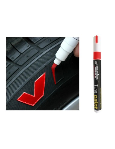 Simoni Racing pluma marcadora de neumáticos - Rojo