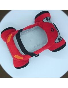 Originele Smartware Pluche knuffelauto Smart Roadster Rood