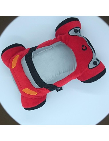 Genuíno Smartware Plush carro de brinquedo fofinho SMART roadster Vermelho