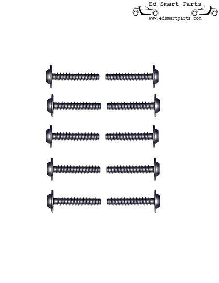 Vite per carrozzeria x10 - adatta per clip treenail