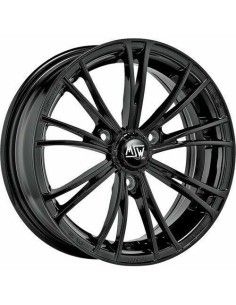 MSW X2 Velgen Glanzend Zwart 15 Inch ET30 3x112 Complete set voor Smart Fortwo 451 2