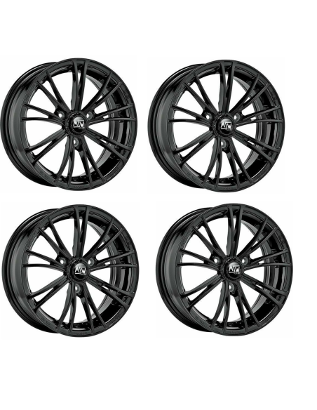 Cerchi MSW X2 Gloss Black 15 pollici ET30 3x112 Set completo per Smart Fortwo 451 Cerchi MSW X2 Gloss Black 15 pollici ET30 3x112 Set completo per Smart Fortwo 451