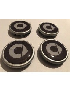 Set coprimozzo Smart Wheel Center Cap "new style" logo per cerchi Smart originali