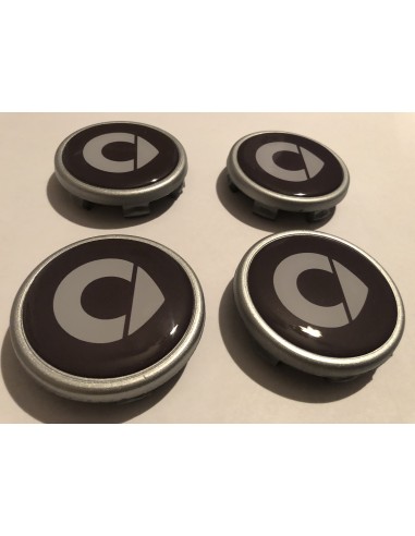 Smart Wheel Centre Cap set "new style" logo for genuine smart wheels
