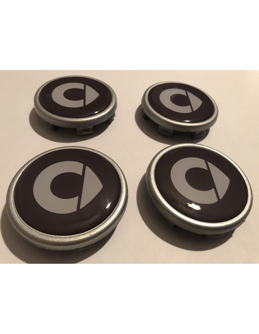 4 x 60mm Emblem SMART Fortwo ForFour Nabenkappen Felgendeckel