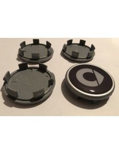 Smart Wheel Centre Cap set "new style" logo for genuine smart wheels 2
