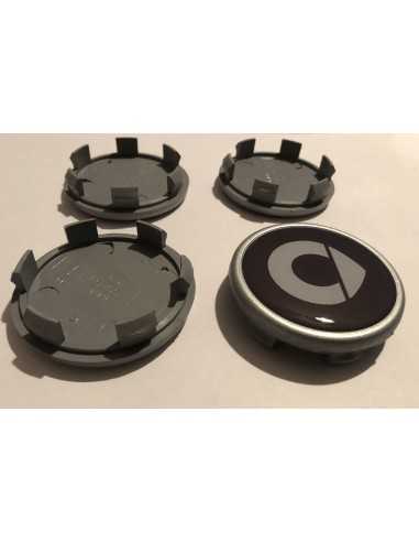 Smart Wheel Centre Cap Set „New Style“ Logo für Original Smart Wheels