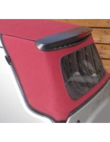 Folding roof canvas rear section in True Red Burgundy smart ForTwo Cabrio 450