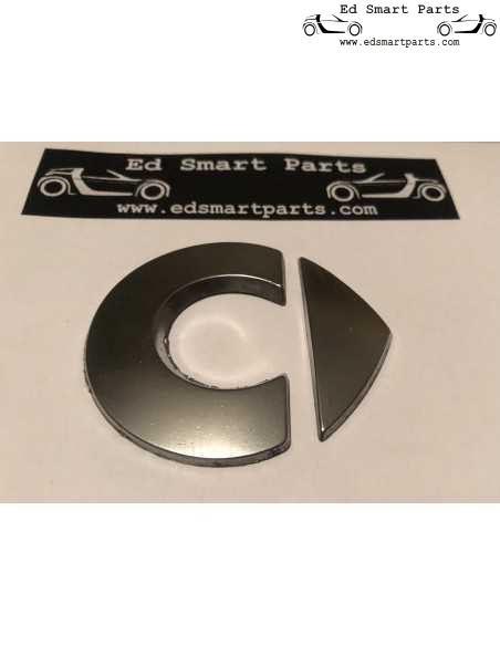 Logotipo/emblema Chickenhead para capó, plateado, autoadhesivo