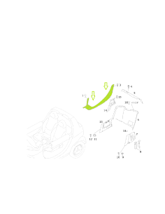 Smart Crossblade CUBIERTA UMBRAL INTERIOR