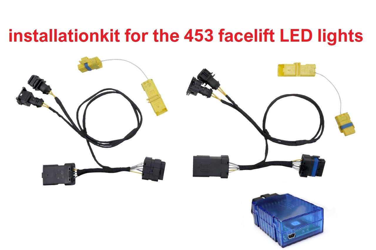Smart fortwo 453 LED Facelift Scheinwerfer Kabeladapter Installationskit  mit Dongle