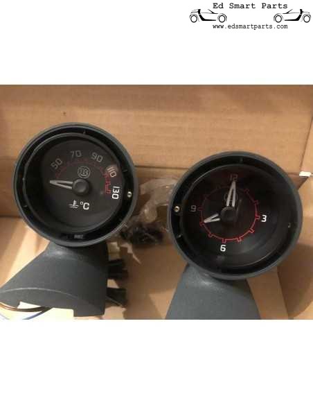 Smart ForFour 454 Brabus dash pods toerenteller en klok