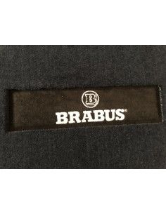 original OEM BRABUS VELOURS floor mats Blue seam, set of 2- Smart fortwo 450 LHD 2