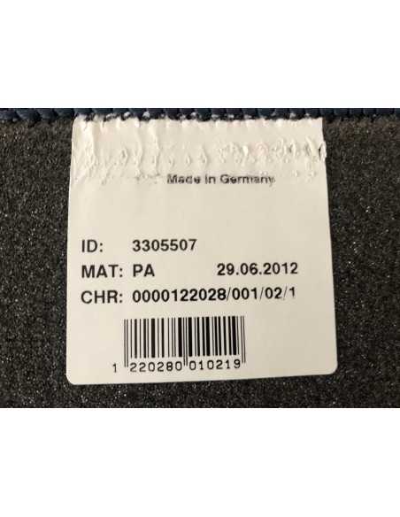 Tappetini originali OEM BRABUS VELOURS con cucitura blu, set da 2 - Smart fortwo 450 LHD