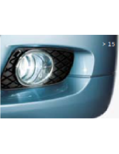 Chrome Fog light rings, high-gloss chrome-plated A4518260018