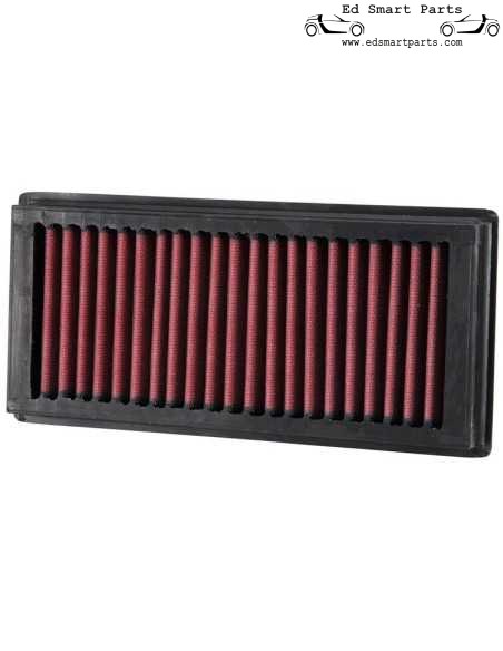 K&N Vervangend luchtfilter geschikt voor Smart Forfour 1.1, 1.3, 1.5 2004-2006